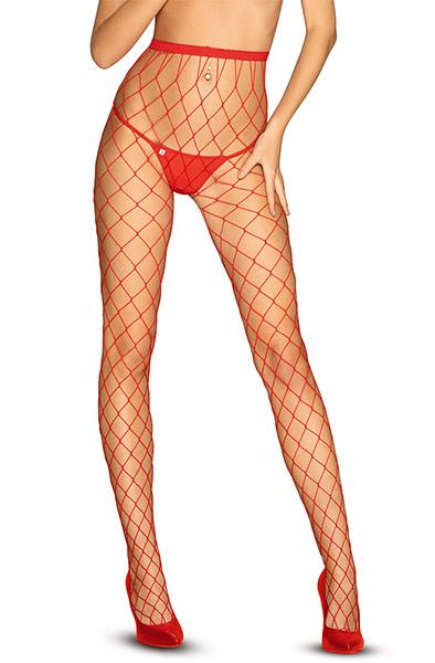 Obsessive S812 Tights Red XL/XXL Strumpbyxor