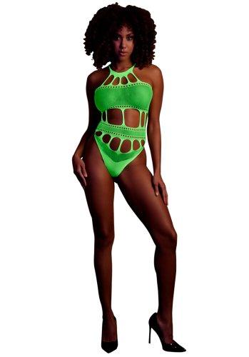 Body with grecian neckline - Neon Green
