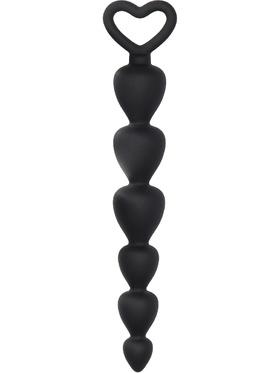 Shots Toys Silicone Anal Beads, svart