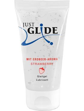 Just Glide Strawberry, Vattenbaserat Glidmedel, 50 ml