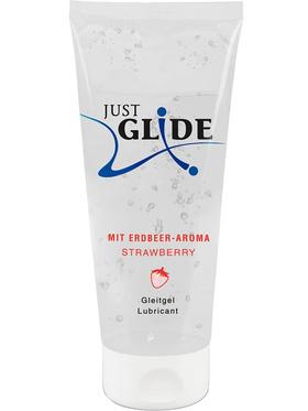 Just Glide Strawberry, Vattenbaserat Glidmedel, 200 ml