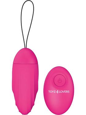 Toyz4Lovers Elys, Ripple Egg Vibrator with Remote, rosa