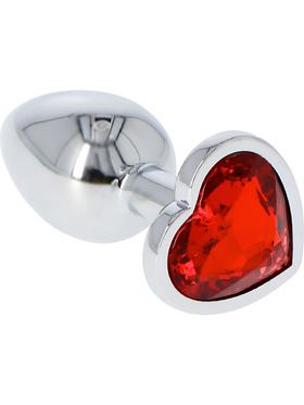 Toyz4Lovers Heart Diamond Plug Small, röd