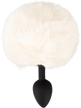 You2Toys Fluffy Bunny Tail Butt Plug, small, vit