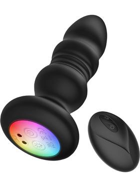 Crushious Australis, Vibrating and Thrusting Anal Plug with RGB LED