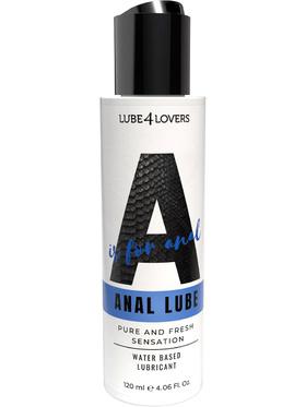 Lube4Lovers Anal Lube, Water Based Lubricant, 120 ml