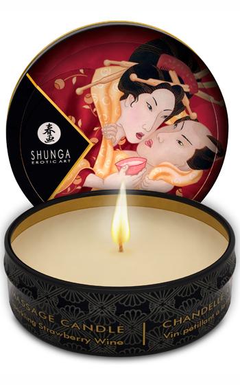 Shunga Massage Candle Strawberry 30 ml