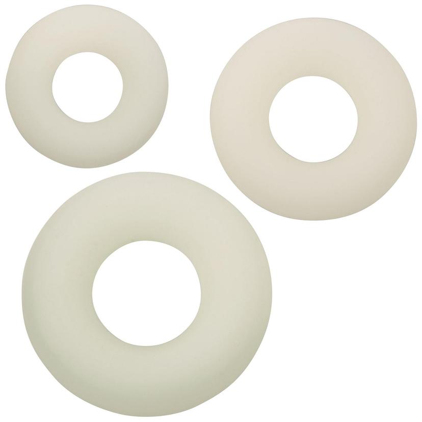Alpha Liquid Silicone Glow in the Dark 3 Ring Set