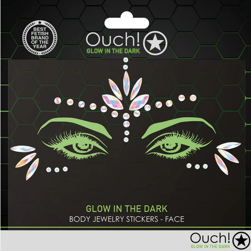 Ouch! - Body Jewelry Stickers Face - 1