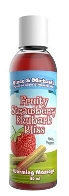 Fruity Strawberry Rhubarb Bliss Warming Massage 50ml